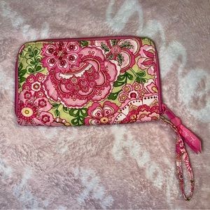 Pink Vera Bradley Wristlet